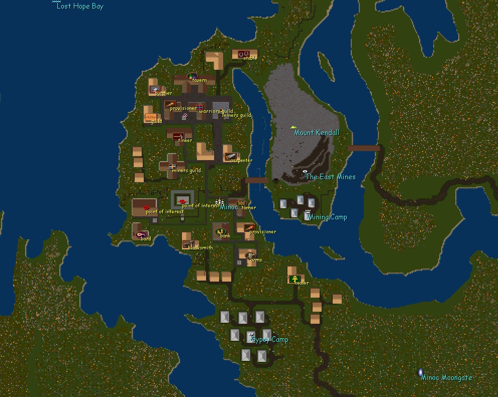 Where to Train Mining in Minoc