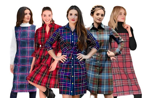 Formal Plaid Dress